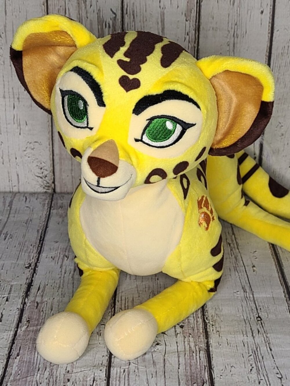 18" Disney Store Fuli Cheetah Lion King Guard Plush Stuffed Animal Africa Spots
